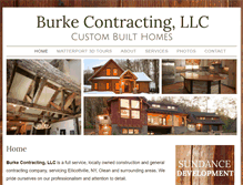 Tablet Screenshot of burkecontracting.com